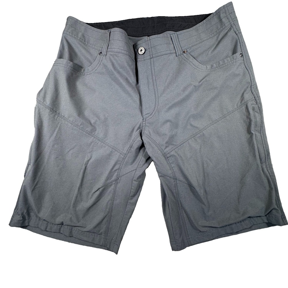 Kuhl Silencr Kargo Cargo Shorts Mens 40 Gray Casual Outdoor Camp Hiking Tech